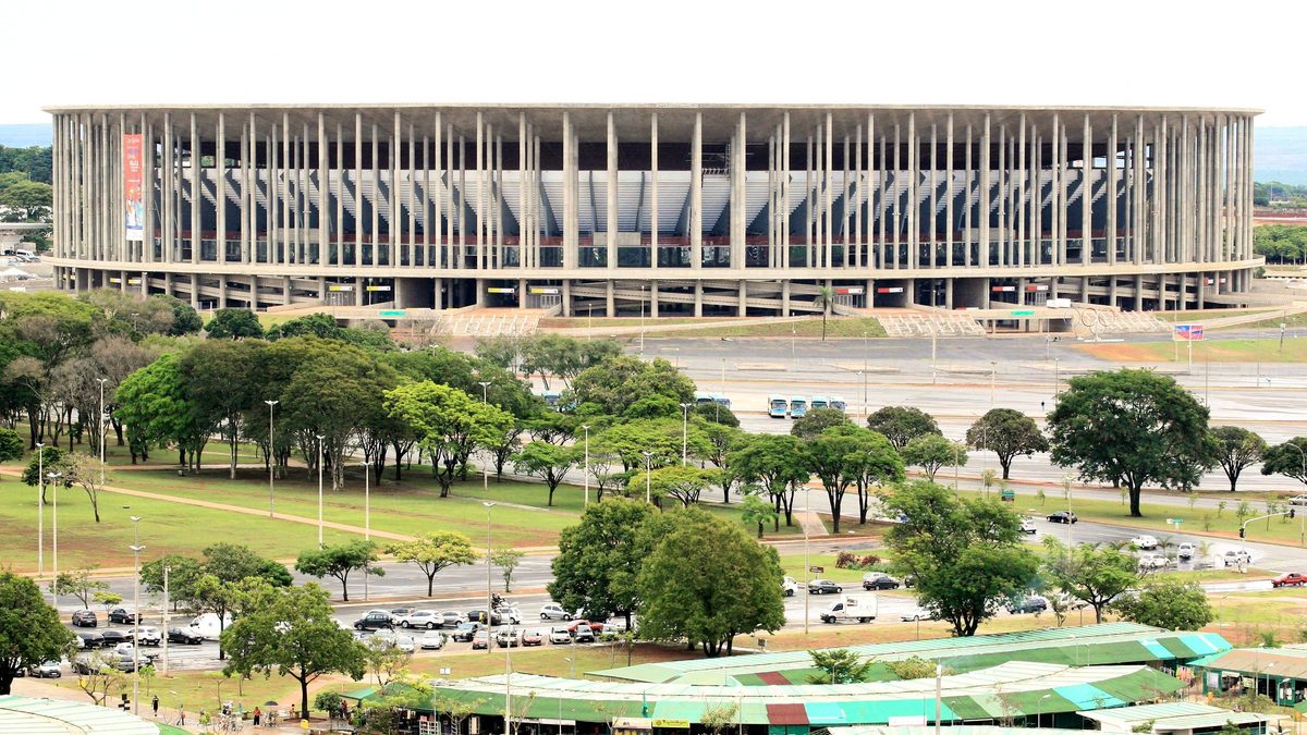 estádio em Belo Horizonte, Minas Gerais, Brasil